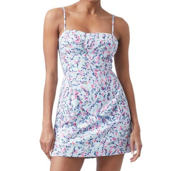 FRENCH CONNECTION Floral Tie Back Mini Dress - Picture 1 of 5